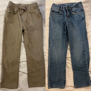Kids Jeans Set (Tan and Blue)